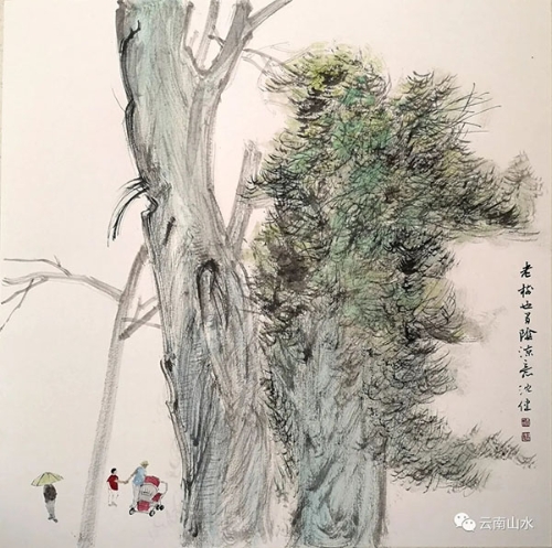 老树亦有清凉意    68x68cm.webp