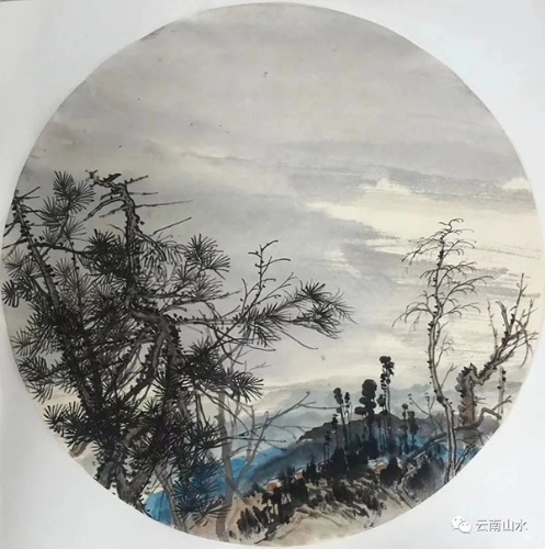 晚翠图    45x45cm.webp