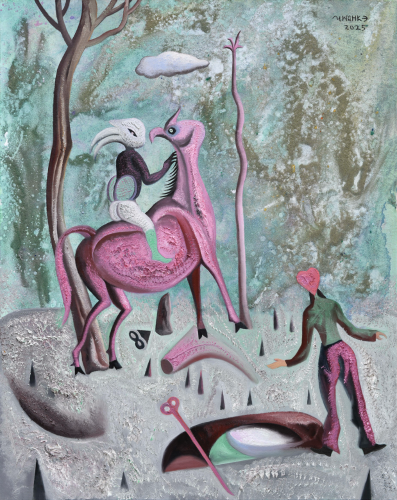 《奥特曼的春天》 100×80cm 布面油画 2025年