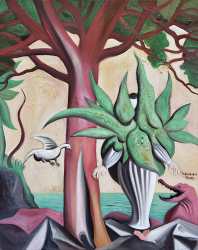 《保护色》 100×80cm 布面油画 2025年