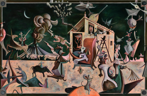 《滇云逸象》 220×335cm 布面油画 2024年