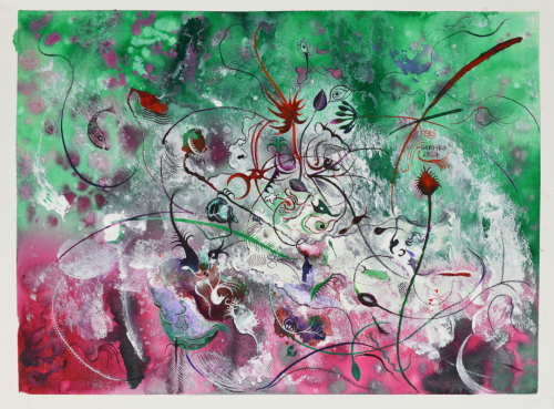 《繁》 46×61cm 水性纸本 2024年