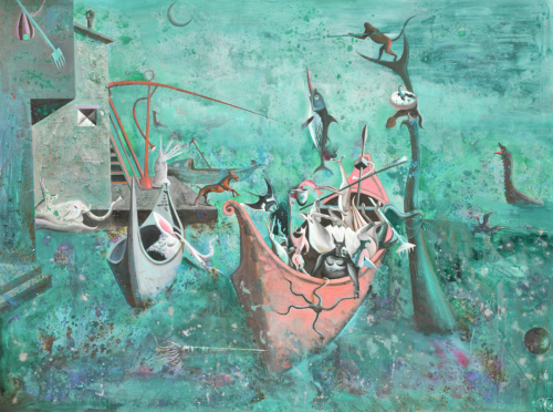 《抚湖仙记·醉欢》 120×160cm 布面油画 2020年