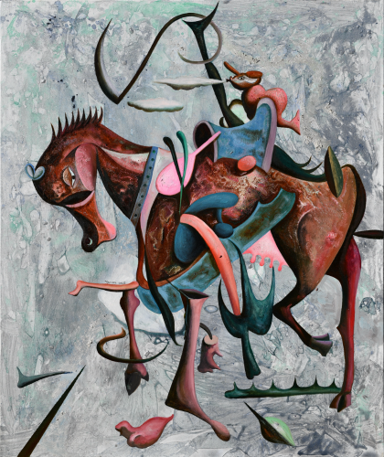 《裂马》 100×120cm 布面油画 2025年