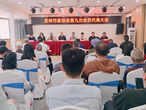 昆明作家协会第九次会员代表大会现场